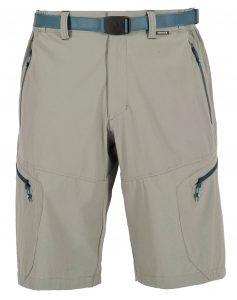 Ternua Kross Deep Silver Shorts with blue zippers for Men 