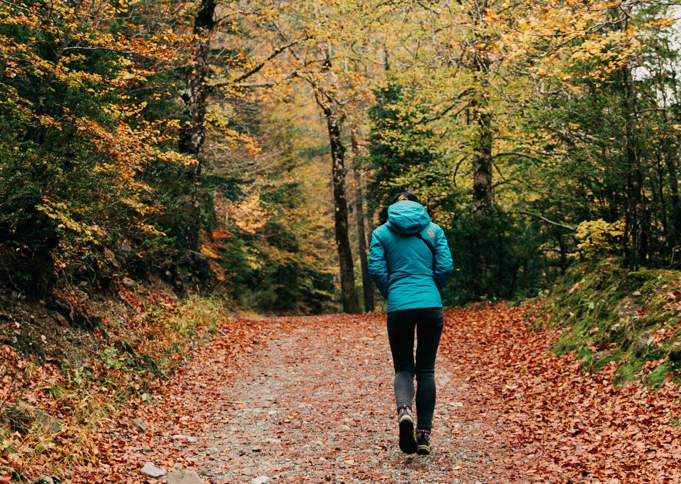 en otoño:Ropa montaña para una ruta de senderismo en otoño