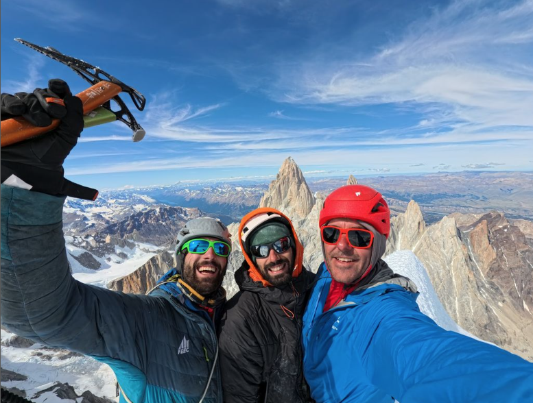 Ignacio Mulero en la cima del Cerro Torre